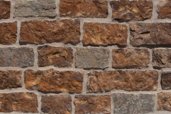 installed natural stone veneer