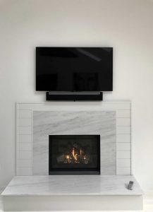 Traditional Regency gas Fireplace